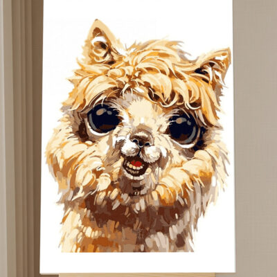 Cute Alpaca Paint by Numbers Kit