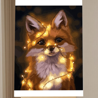 Cute Fox Paint by Numbers Kit for Adults
