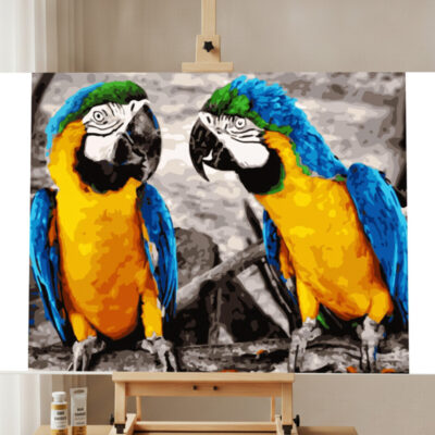 Cute Parrots Paint by Numbers Kit