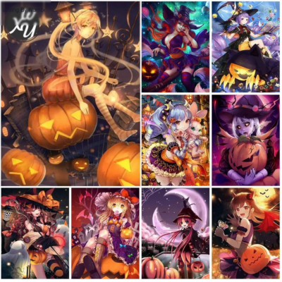 5D DiyHalloween Anime Diamond Painting Kit - DIY Art