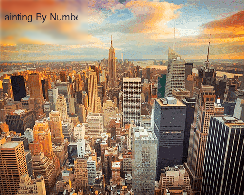 Paint by Numbers Kit City Landscape - Painting By Number