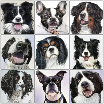 Dog DIY Diamond Animal Painting Kits Diamond Painting Kit - DIY Art