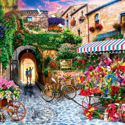 Paint By Numbers Kit Landscape Flower - Painting By Number