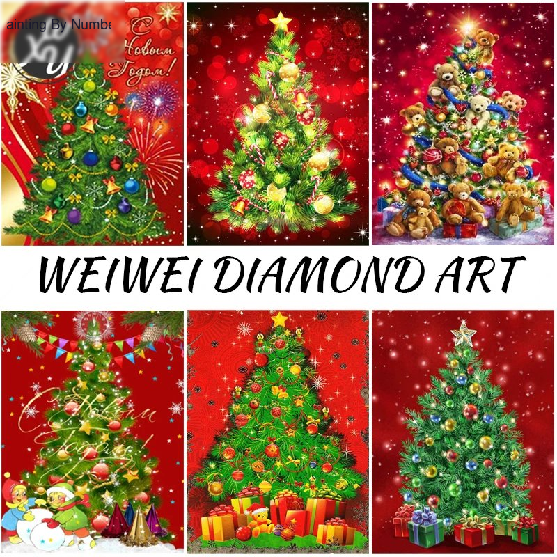 Full Drill Kit 5DChristmas Tree Diamond Painting Kit - DIY Art