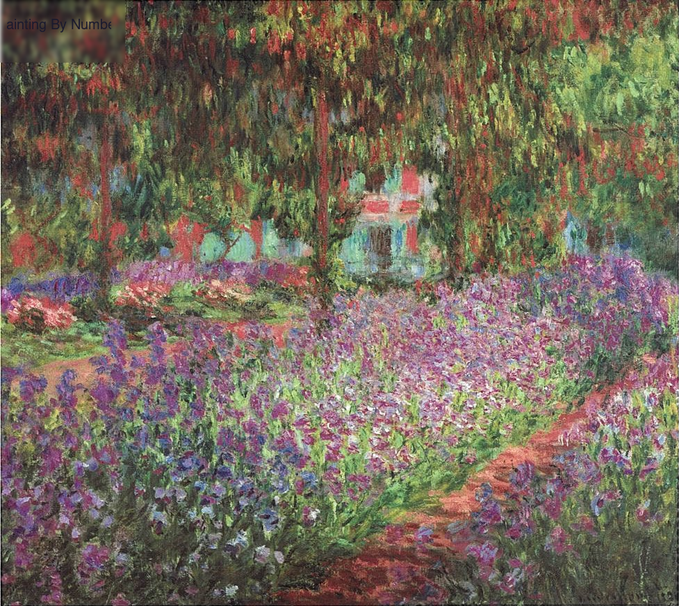 Garden at Giverny by Monet - Paint by Numbers Kit