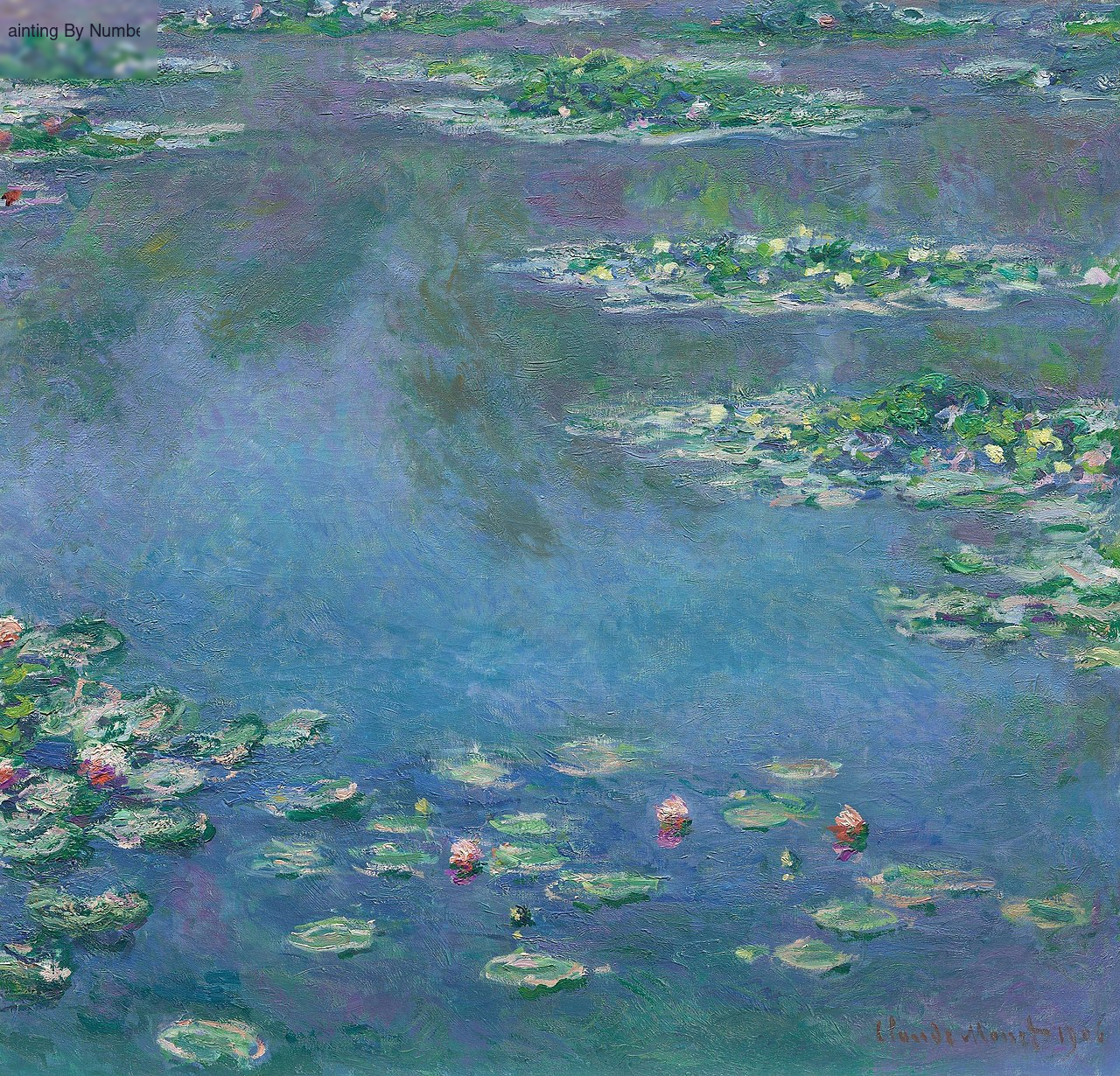 Water Lilies by Monet - Paint by Numbers Kit