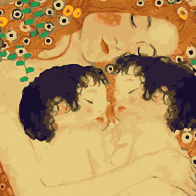 Abstract Mother Love Paint by Numbers Kit - DIY Art