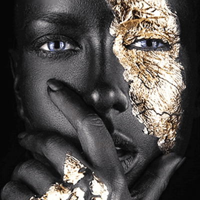 Abstract Woman Silhouette Paint by Numbers Kit - DIY Art