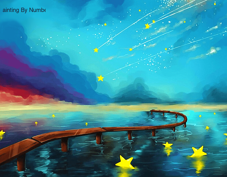 Colorful Scenery Sky Paint by Numbers Kit - DIY Art