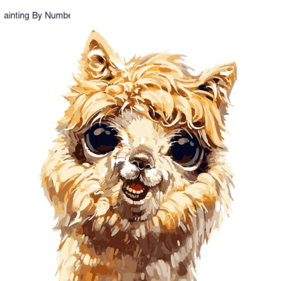 Cute Alpaca Paint by Numbers Kit - DIY Art