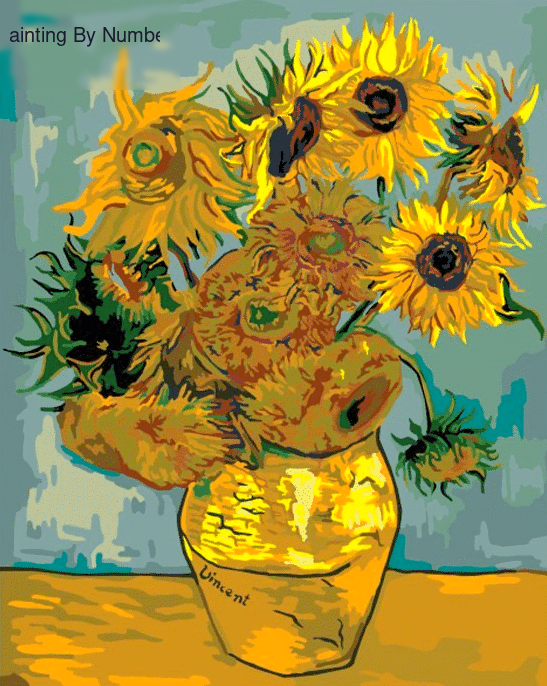 Sunflowers by Van Gogh Paint by Numbers Kit - DIY Art