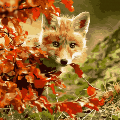 Fox & Maple Paint by Numbers Kit - DIY Art