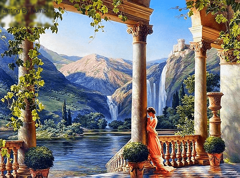 Landscape Goddess Paint by Numbers Kit - DIY Art