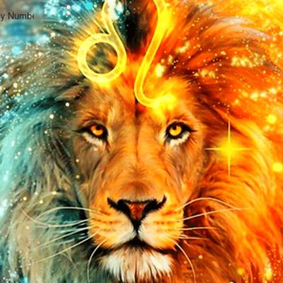 Mighty Lion Paint by Numbers Kit - DIY Art