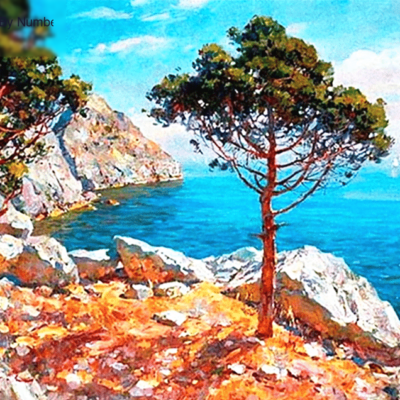 Ocean Scenery Paint by Numbers Kit - DIY Art