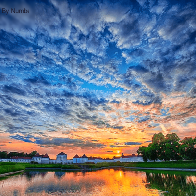 Sunset River Scenery Paint by Numbers Kit - DIY Art