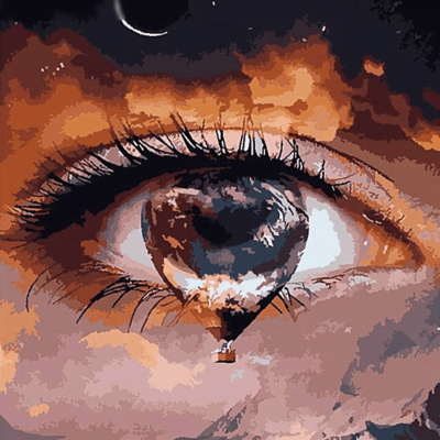 Tears Abstract Paint by Numbers Kit - DIY Art