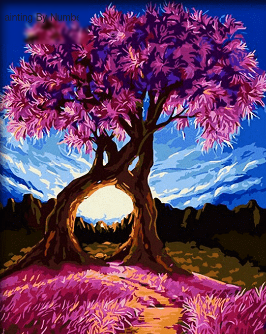 Wishing Tree Paint by Numbers Kit - DIY Art