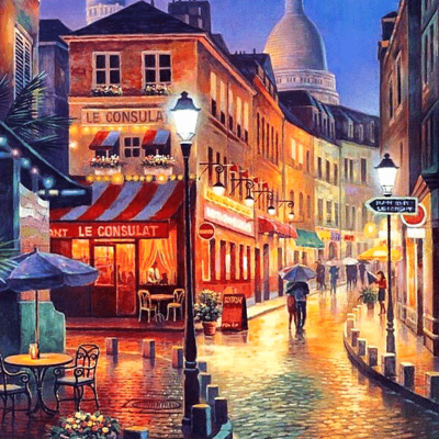 Landscape Paris Paint by Numbers Kit - DIY Art