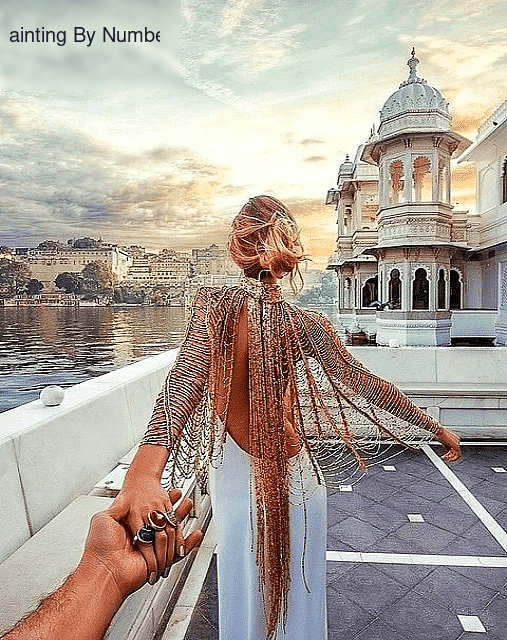 Paint By Number Kit Traveling Woman - Painting By Number