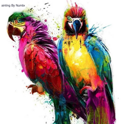 Two painted Parrots Animal - DIY Diamond Paint Diamond Painting Kit - DIY Art