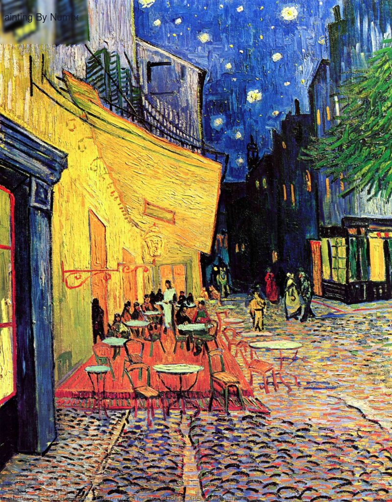 Cafe Terrace at Night by Van Gogh - Paint by Numbers Kit