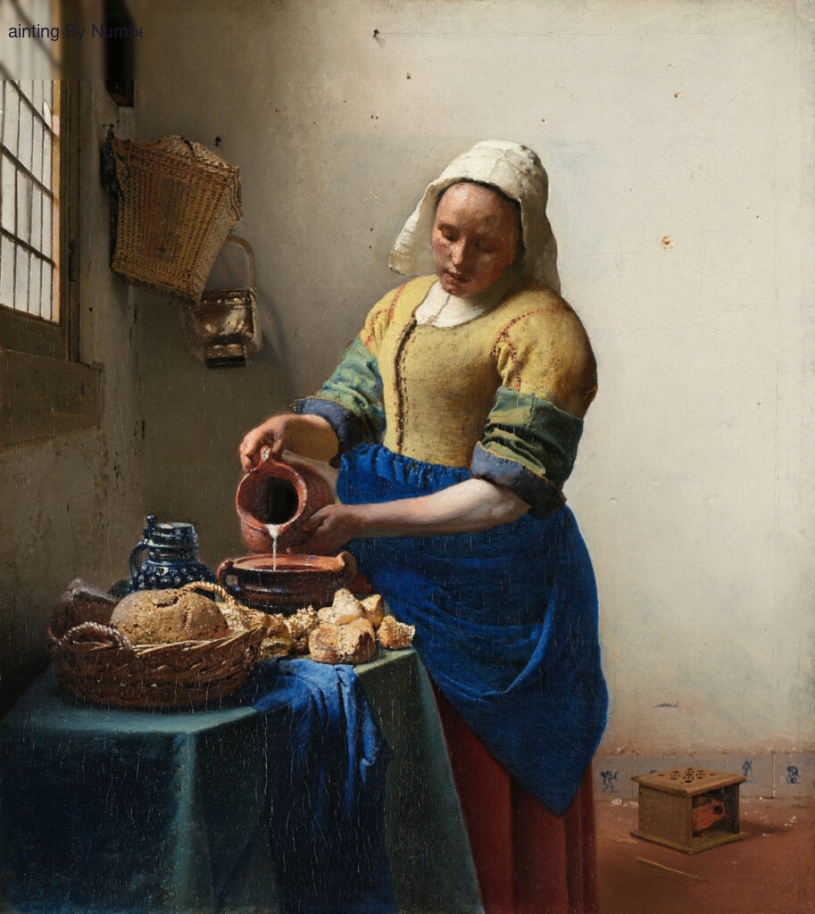 The Milkmaid by Vermeer - Paint by Numbers Kit