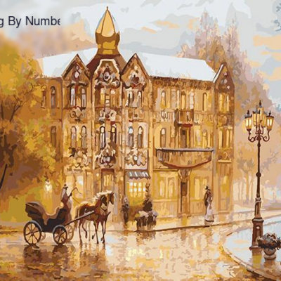 Vintage Europe Street Paint by Numbers - Painting By Number