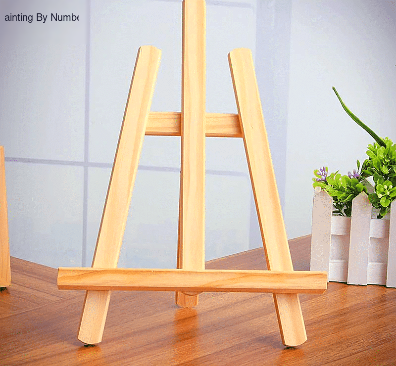 Tabletop Diy Wood Easel 21x28cm Stand Display Holder Paint by Numbers Kit - DIY Art